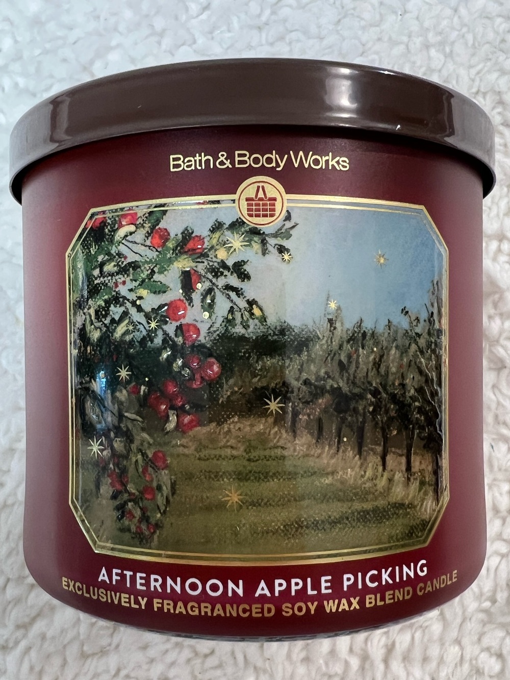Bath & Body Works "Afternoon Apple Picking" 3-Wick 14.5 Oz. Soy Candle